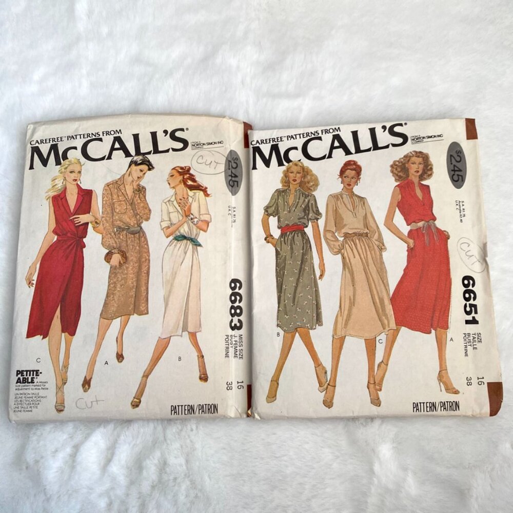 2 McCall's Sewing Patterns